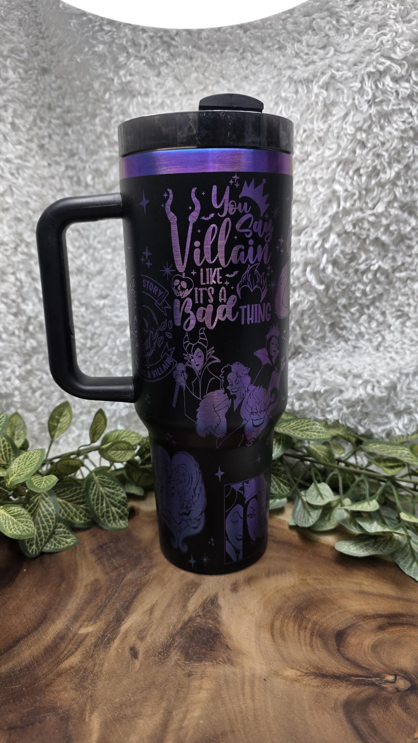 Lady Villains Laser Engraved Tumbler, Evil Queens Engraved Mug, 40oz or 30oz Personalized Cup