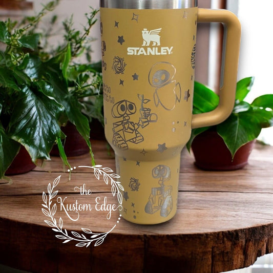 Wall-E Laser Engraved Stainless Steel Tumbler image 0