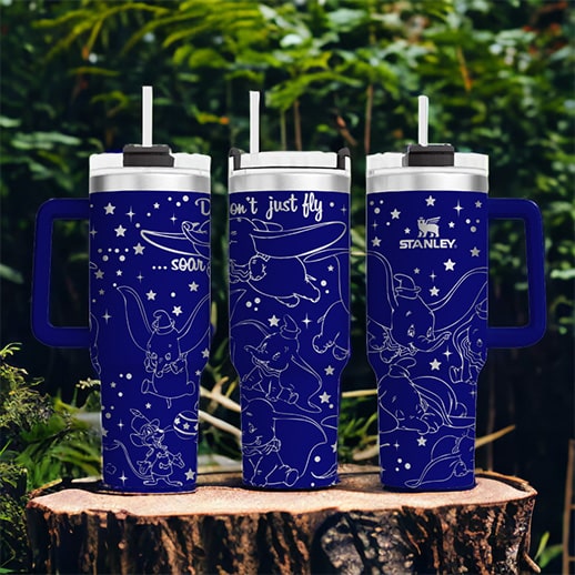 Dumbo Laser Engraved Tumbler image 0