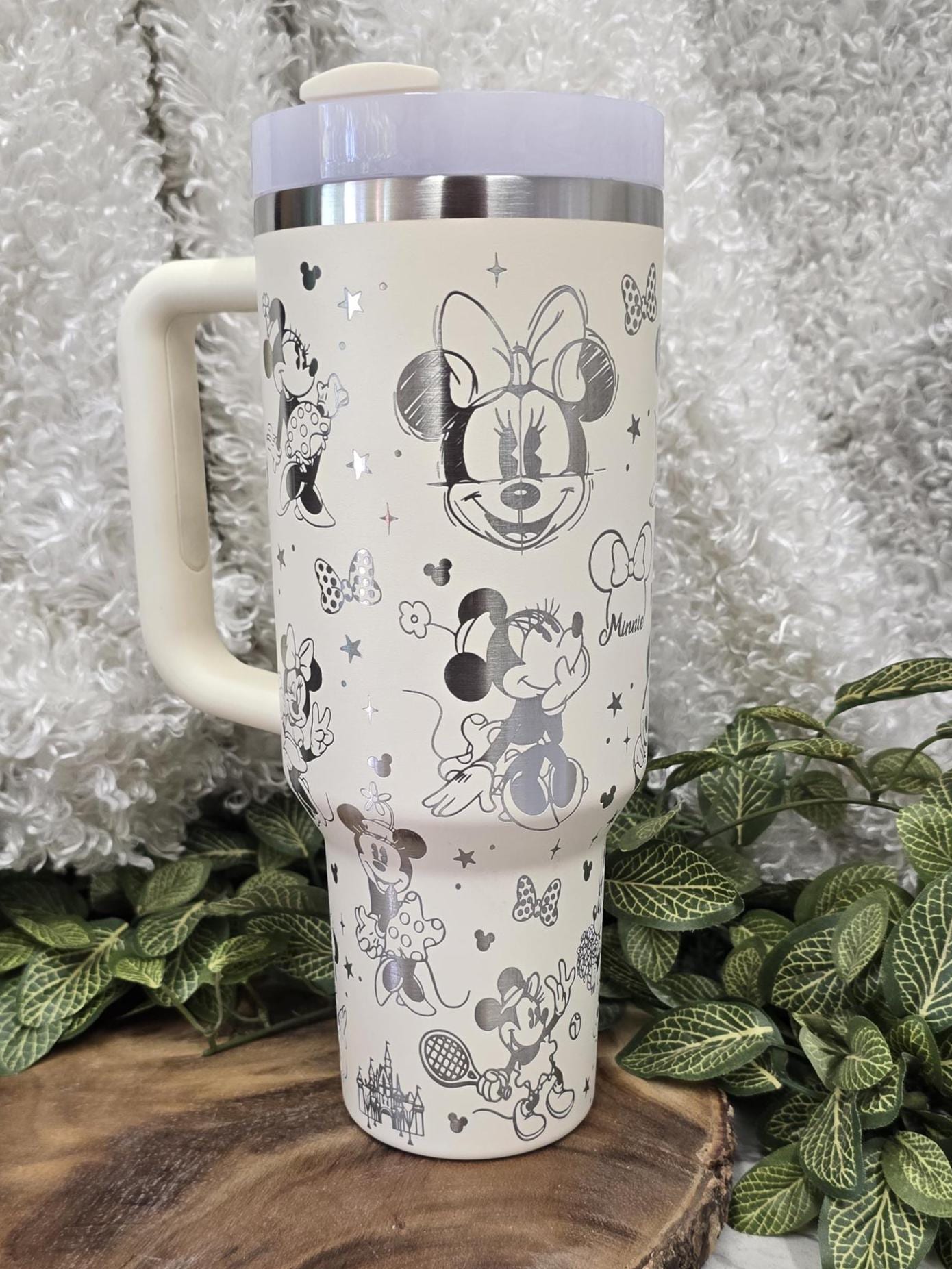 Vintage Minnie Laser Engraved Tumbler: 30oz/40oz Stainless Steel Personalized Cup