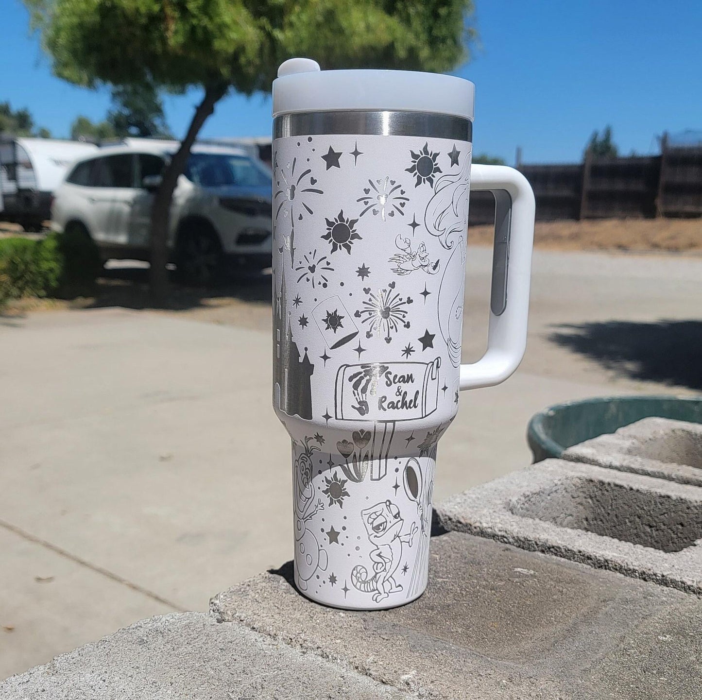 Create Your Own, Laser Engraved Tumbler: Custom 40oz/30oz Personalized Water Bottle