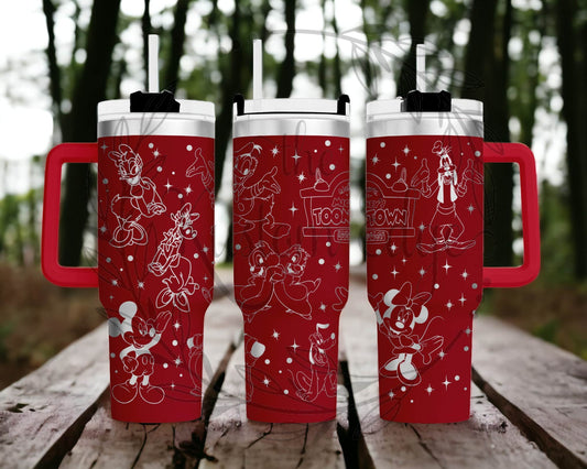 Toon Town Laser Engraved Custom Tumbler image 0