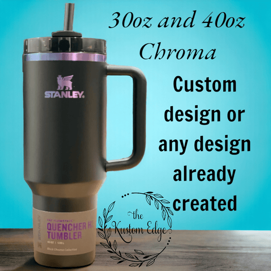 Chroma Laser Engraved Stainless Steel Tumbler image 0