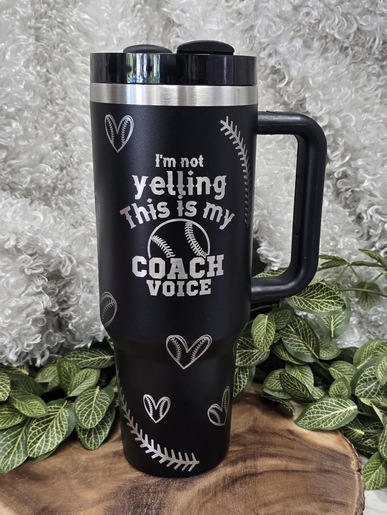 Baseball Coach Laser Engraved Tumbler, 40oz, 30oz Stainless Steel Cup, Personalized Tumbler, Custom Cup. Baseball Lover, End of Season Gift