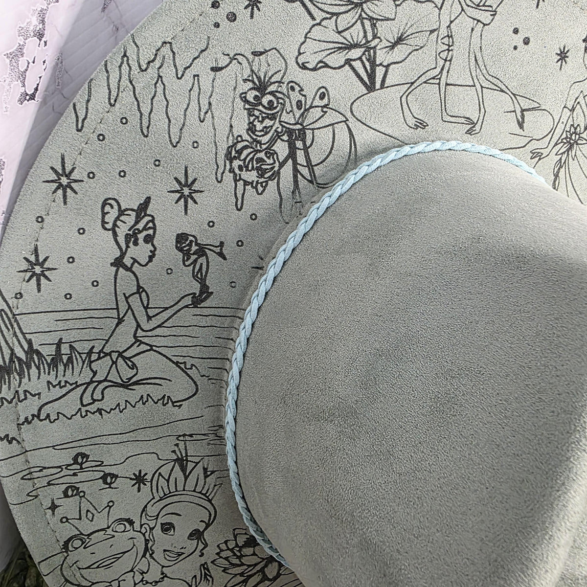 Princess And The Frog Engraved Wide Brim Fedora Hat, Custom Character Gift