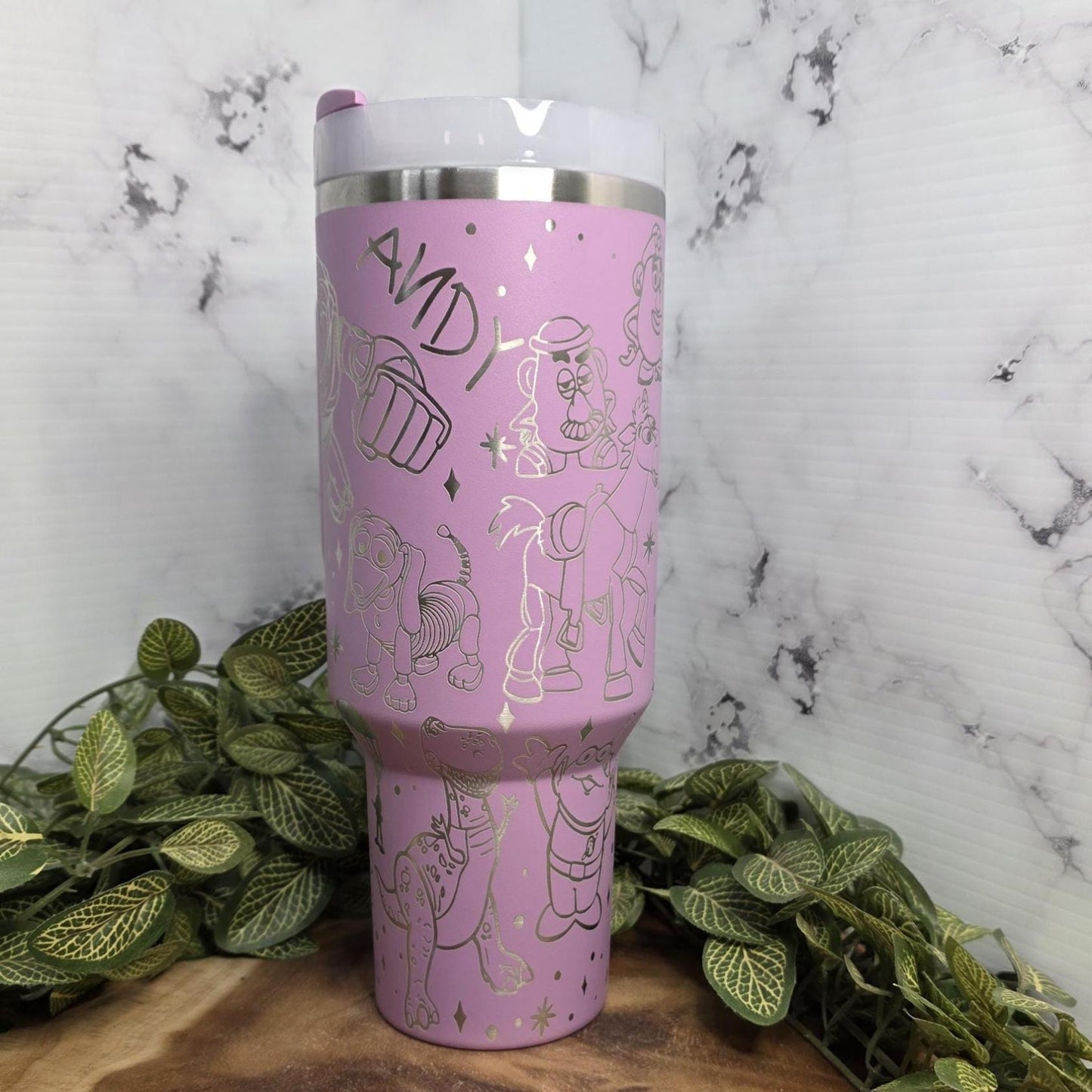 Toy Story Laser Engraved Tumbler, Andy's Toys, You Have A Friend In Me, Personalized Cup
