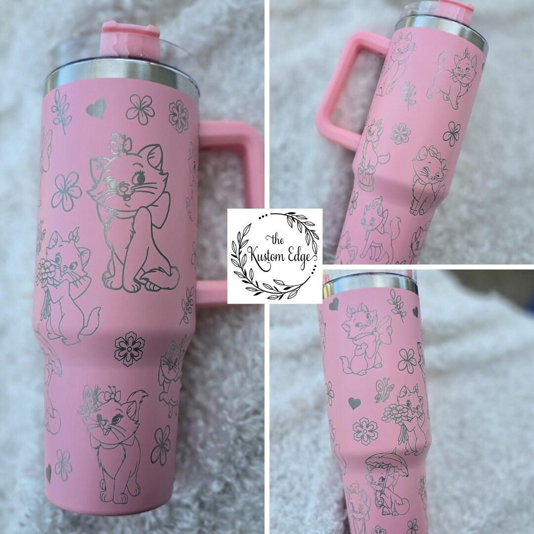Marie Princess Cat Engraved Tumbler 40oz/30oz Personalized Custom Made Cup