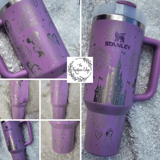Disney Character Mashup Engraved Custom Tumbler image 0