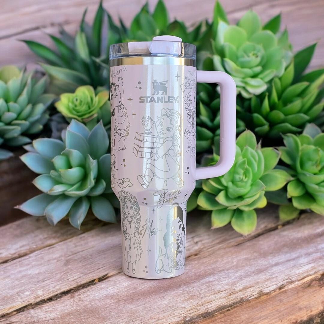 Baby Princesses, Little Princess Laser Engraved Tumbler, 40oz - 30oz Personalized Tumbler Custom Made