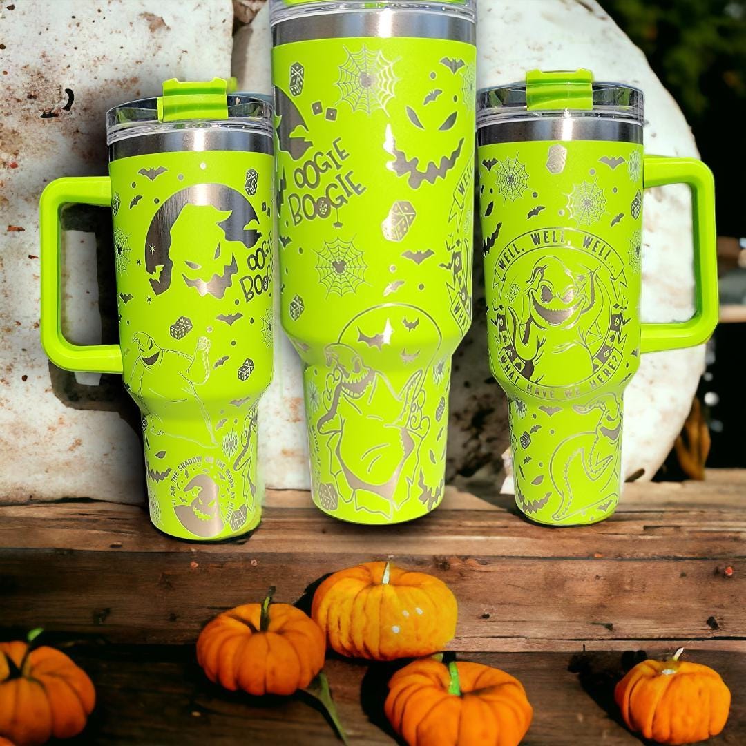 Oogie Boogie Engraved Tumbler: Halloween Water Bottle, 40oz/30oz, Personalized Tumbler