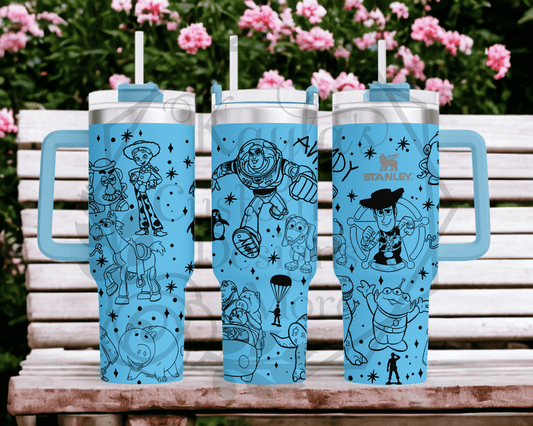 Toy Story Laser Engraved Custom Tumbler image 0
