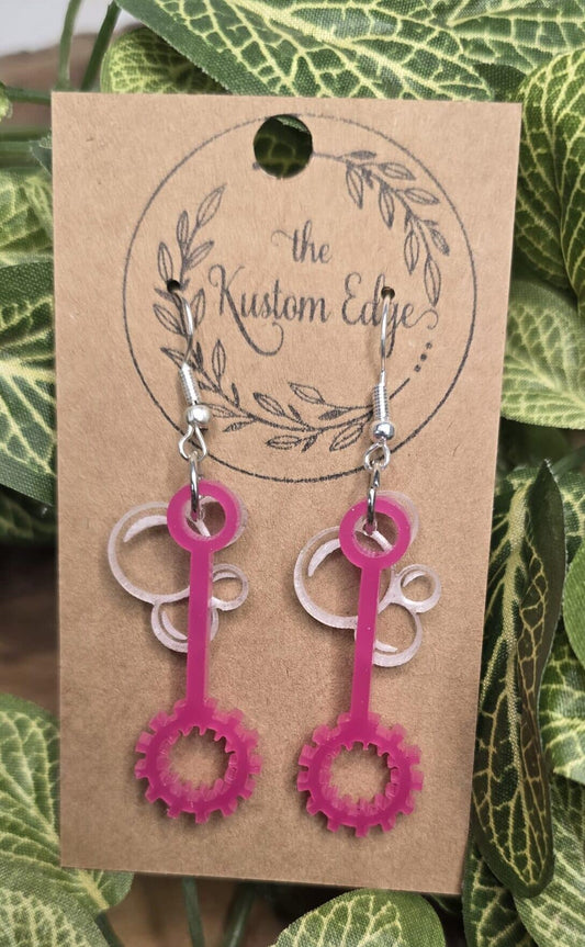 Bubble Wand Dangle Earrings image 0