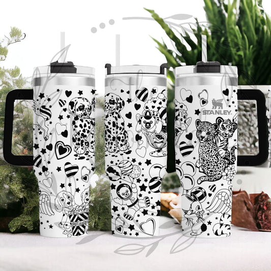 Lisa Frank Laser Engraved Custom Tumbler image 0
