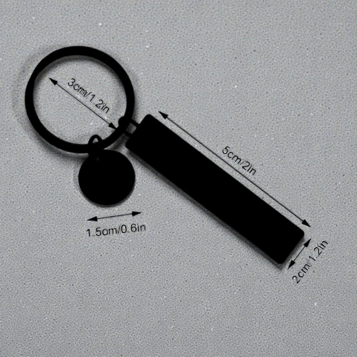 Personalized Name Keychain, Engraved Key Ring, Metal Tag For Keys, Laser Etched Key Chain