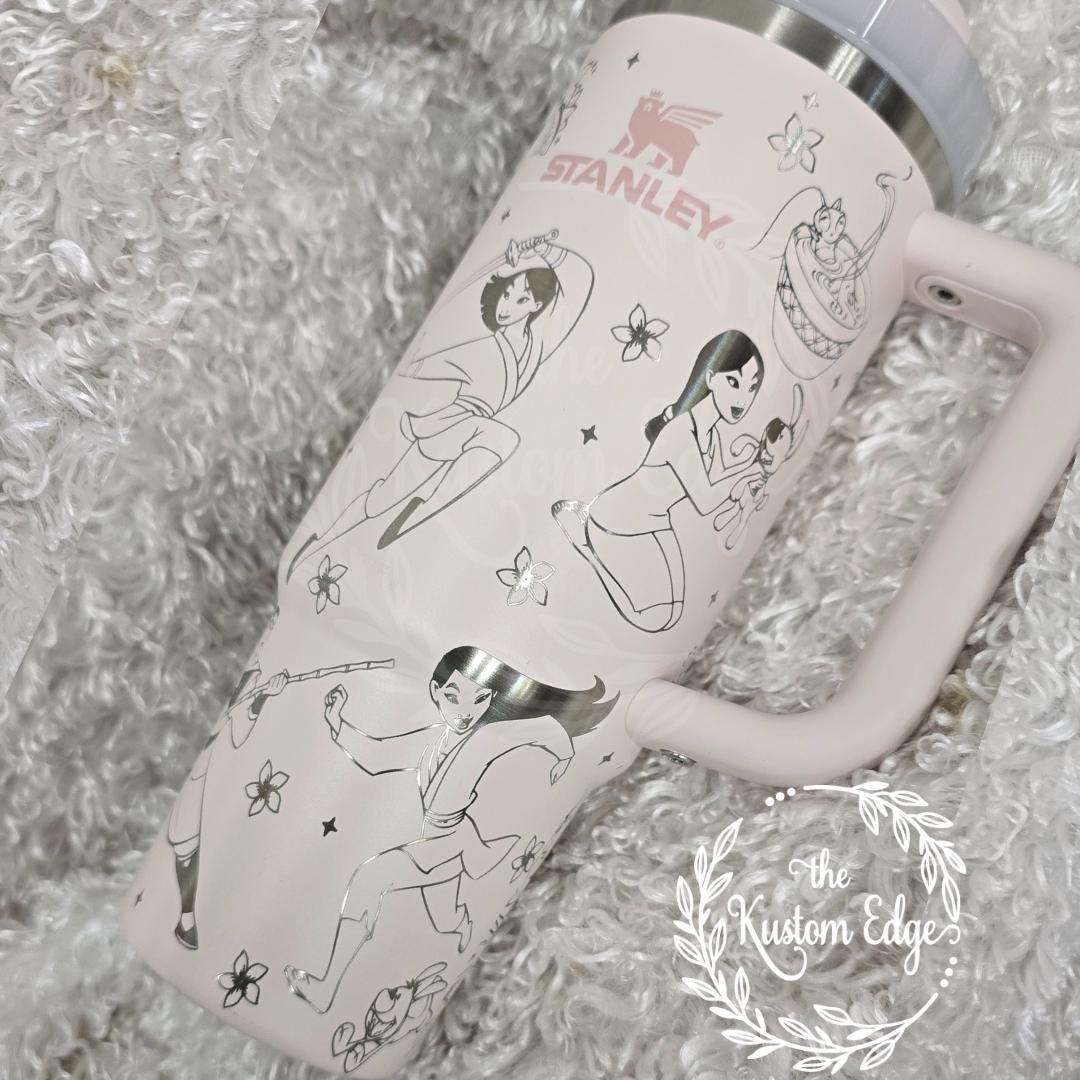 Princess Mulan, Engraved Tumbler 40oz - 30oz Name Brand or Dupe, Personalized Custom Made Cup